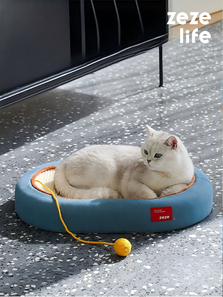 ZezeLife Cat Bed & Scratching Board Toy